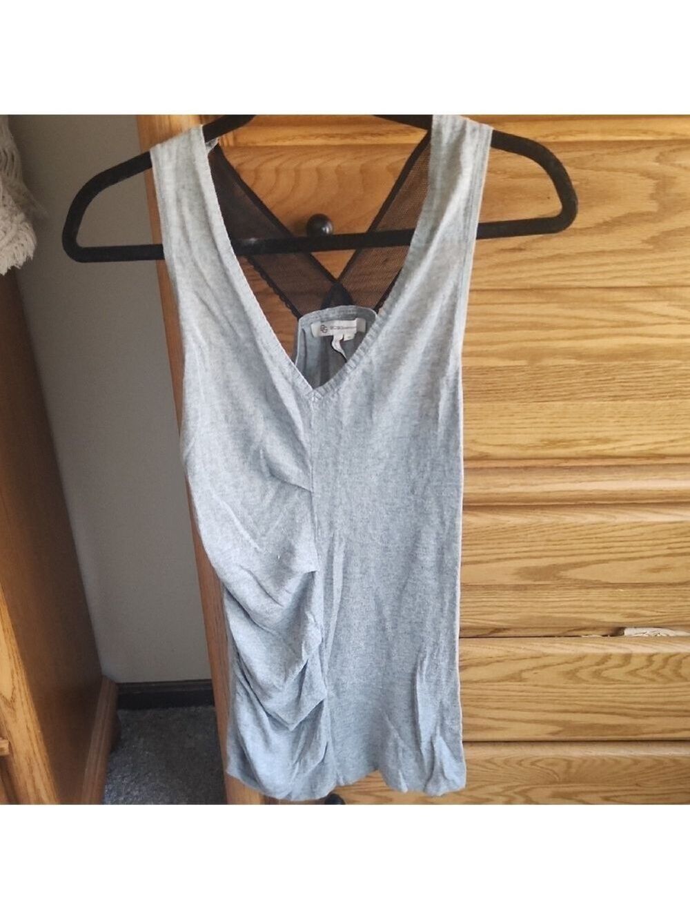 BCBGeneration Gray Tank Top with Modern Appeal
